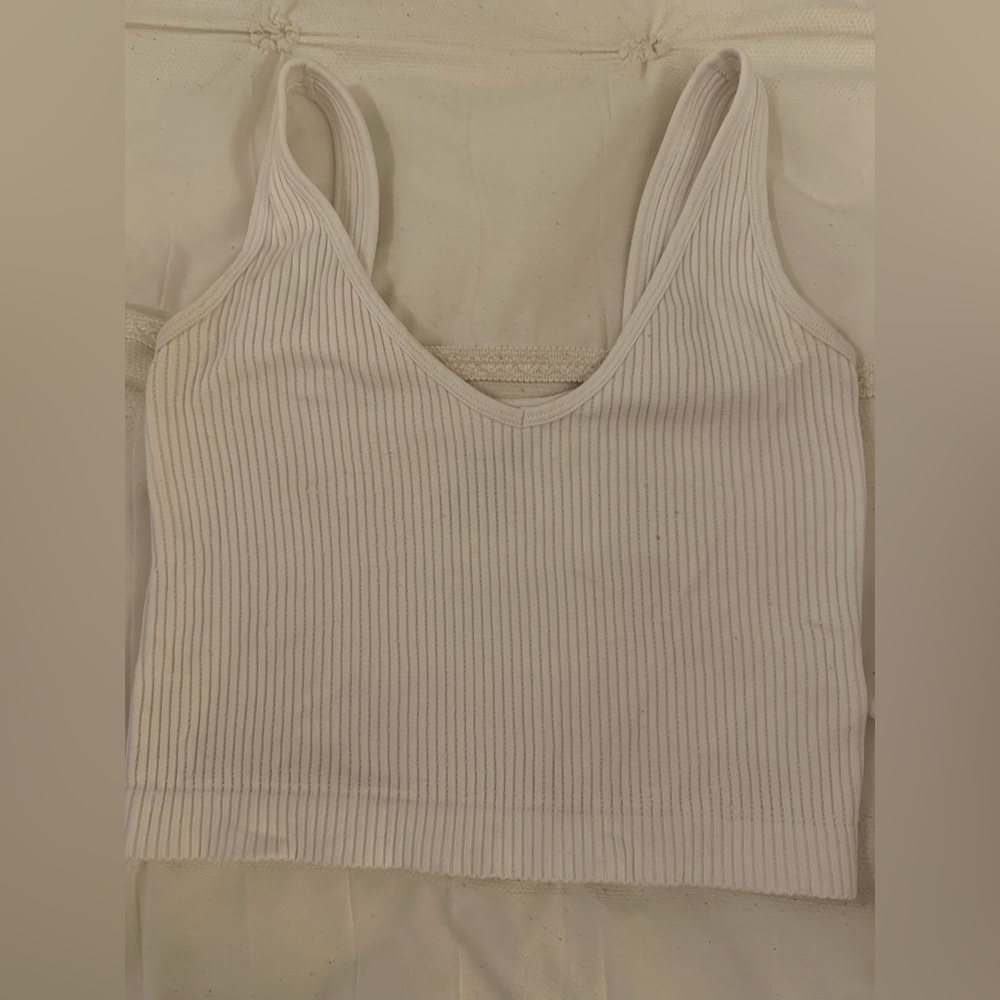 Ribbed free people tank